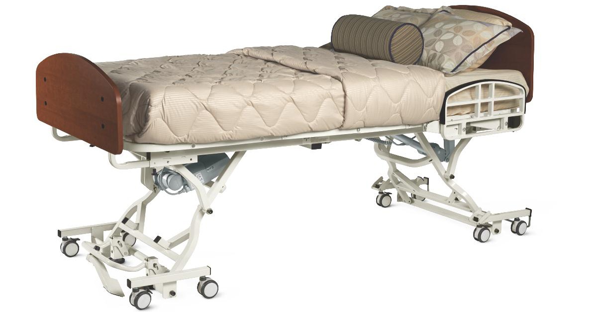 Long-term care heavy duty bed