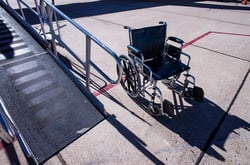 Wheelchair at airport